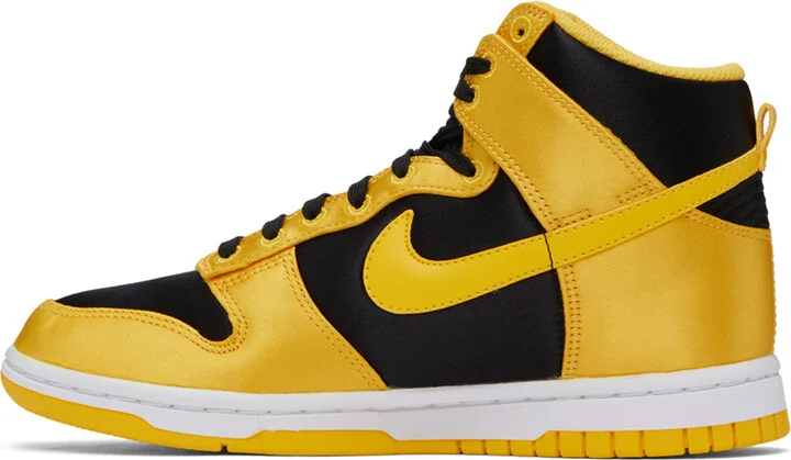 Nike Yellow & Black Dunk High Sneakers - Image 3