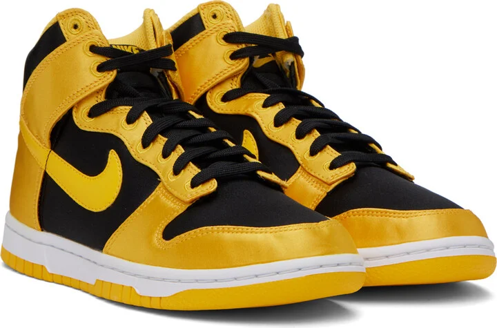 Nike Yellow & Black Dunk High Sneakers - Image 4