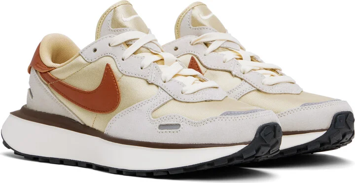 Nike Yellow & Gray Phoenix Waffle Sneakers - Image 4