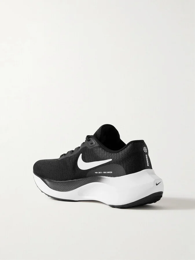 Nike - Zoom Fly 5 Rubber-trimmed Mesh Sneakers - Black - Image 3