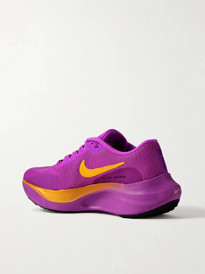 Nike - Zoom Fly 5 Rubber-trimmed Mesh Sneakers - Purple - Image 3