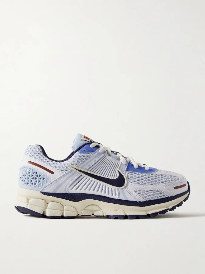 Nike - Zoom Vomero 5 Leather And Rubber-trimmed Mesh Sneakers - Blue