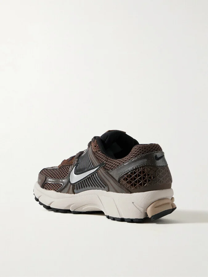 Nike - Zoom Vomero 5 Leather And Suede-trimmed Mesh Sneakers - Brown - Image 3