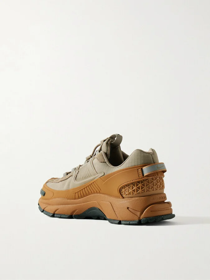 Nike - Zoom Vomero Roam Leather And Suede-trimmed Rubber And Ripstop Sneakers - Brown - Image 3