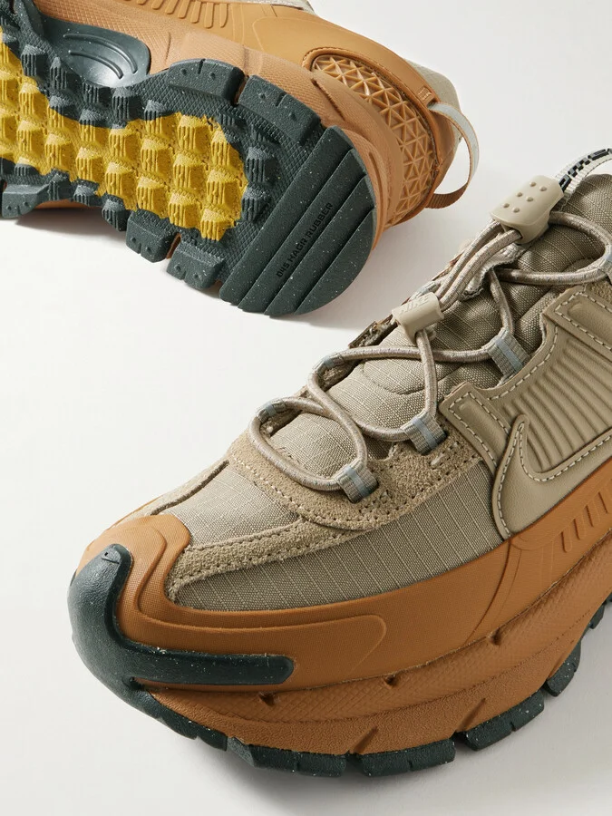 Nike - Zoom Vomero Roam Leather And Suede-trimmed Rubber And Ripstop Sneakers - Brown - Image 4