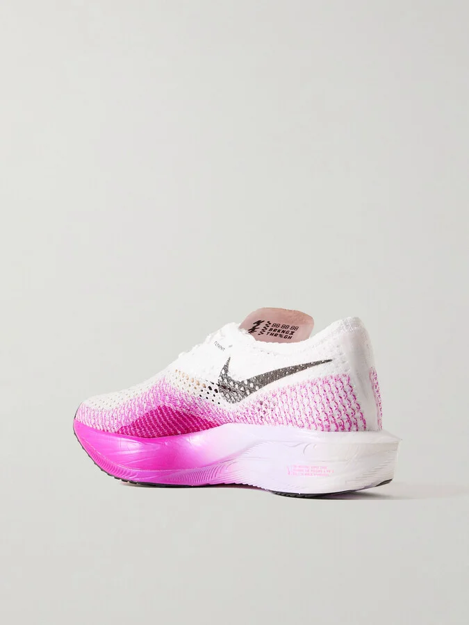 Nike - Zoom X Vaporfly 3 Flyknit Sneakers - White - Image 3