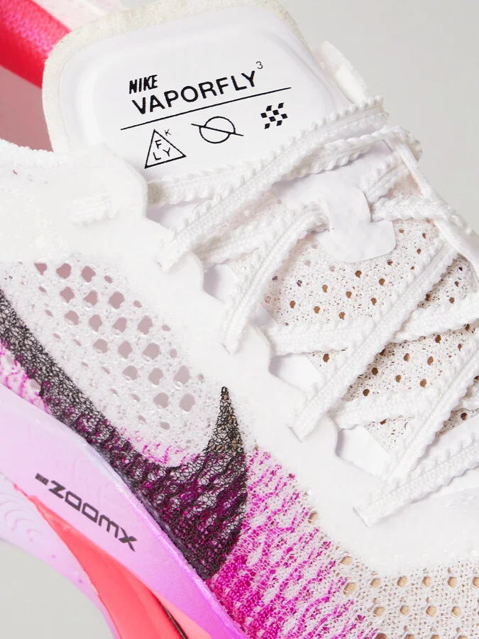 Nike - Zoom X Vaporfly 3 Flyknit Sneakers - White - Image 4