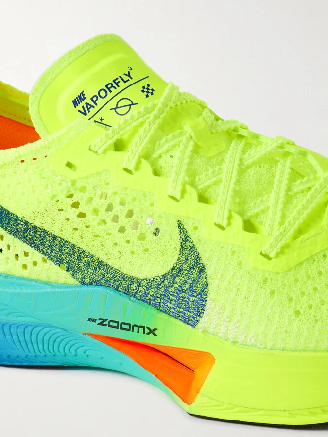 Nike - Zoomx Vaporfly 3 Flyknit Sneakers - Green - Image 4
