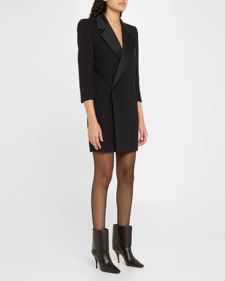 Niki Leather YSL Buckle Ankle Booties - Image 6