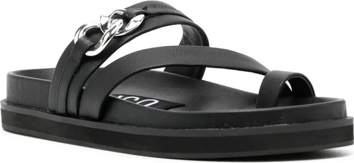 Nikita chain-detail leather sandals - Image 2