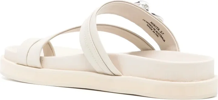 Nikita chain-detail leather sandals - Image 3