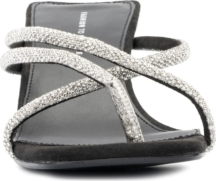 Nikita Pavé Crystal Slide Sandal - Wide Width - Image 2