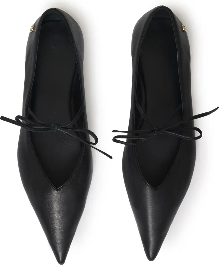 Nikki leather ballerina shoes - Image 3