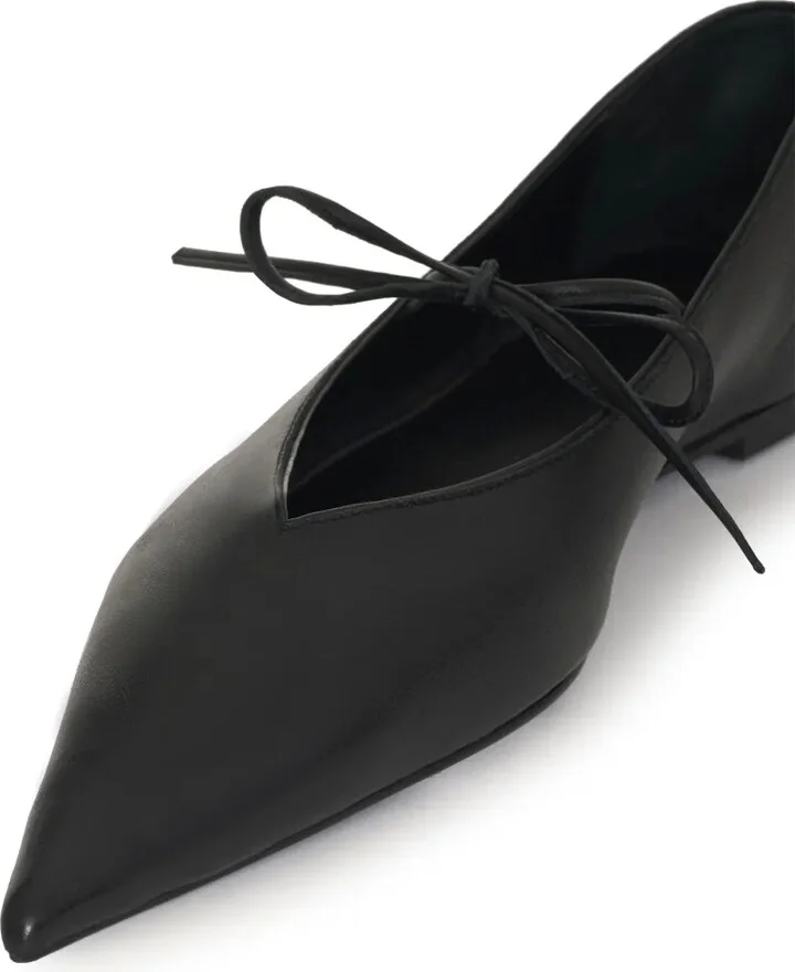 Nikki leather ballerina shoes - Image 4