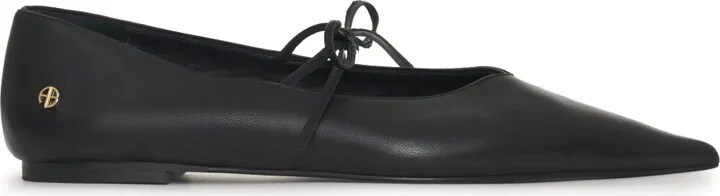 Nikki leather ballerina shoes