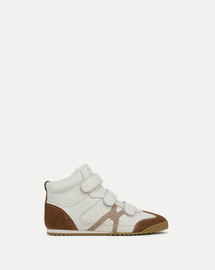 Nima High-Top Velcro Sneaker Coconut Hazelwood