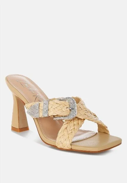Nimaya Braided Criss-Cross Strap Sandals Women - Image 2