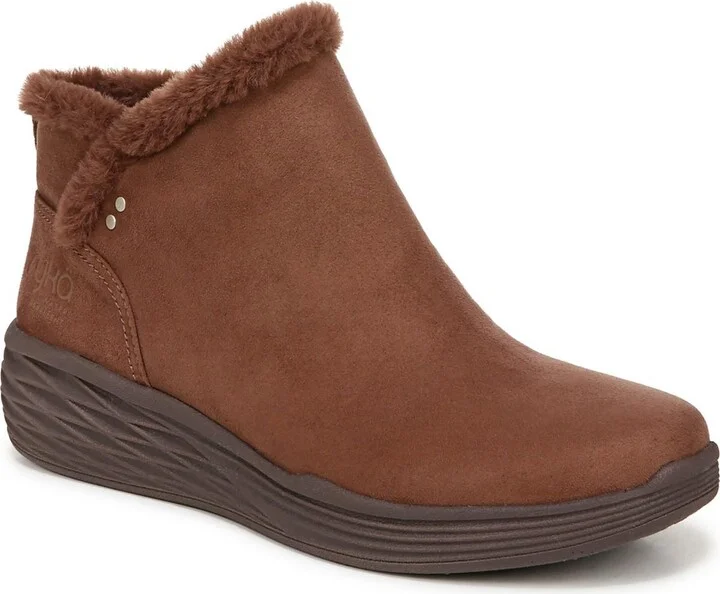 Nimbus Womens Faux Fur Faux Suede Booties