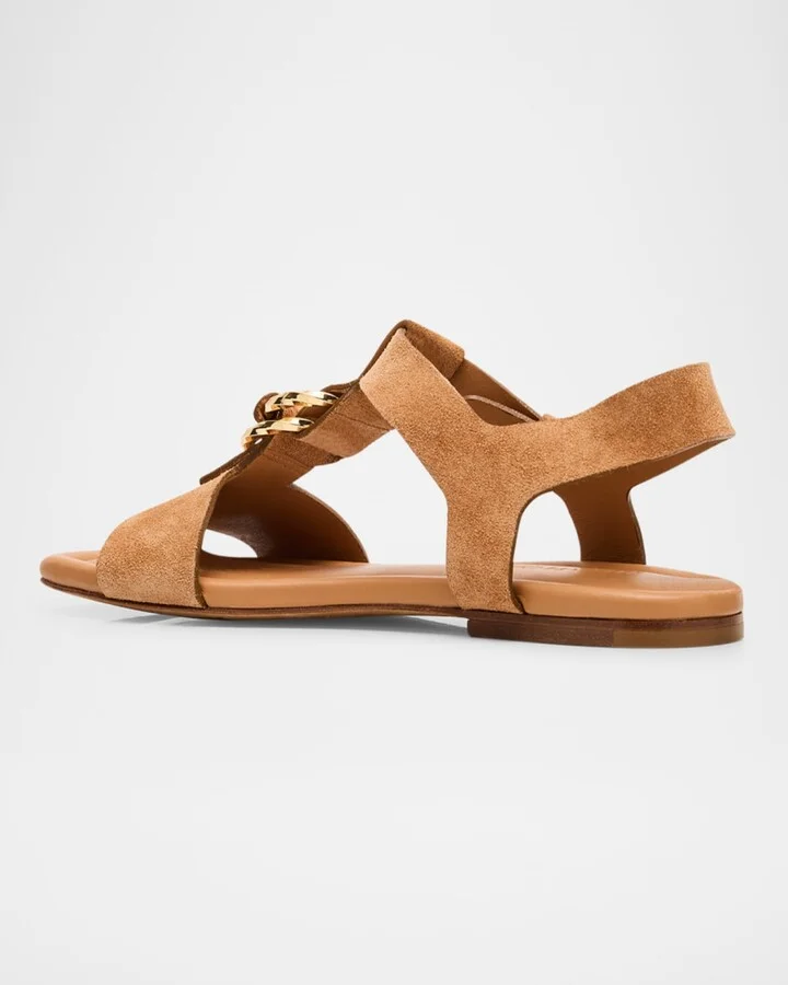 Nimi Suede Ring T-Strap Sandals - Image 2
