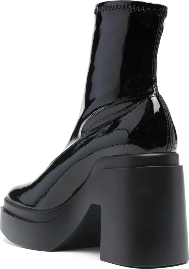 Nina 100mm patent ankle boots - Image 3