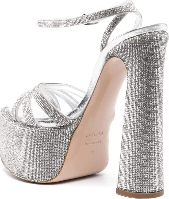 Nina 170mm crystal-embellished platform sandals - Image 3