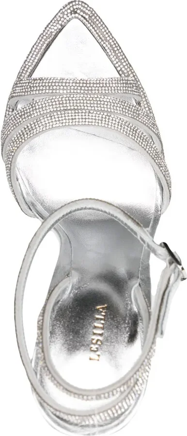 Nina 170mm crystal-embellished platform sandals - Image 4