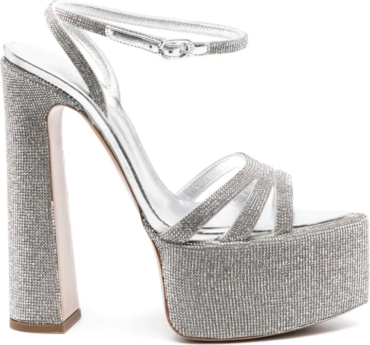 Nina 170mm crystal-embellished platform sandals