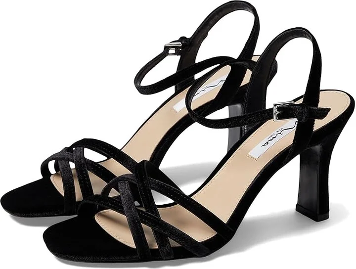 Nina April Women's Shoes Black : 5 M, Synthetic/Textile