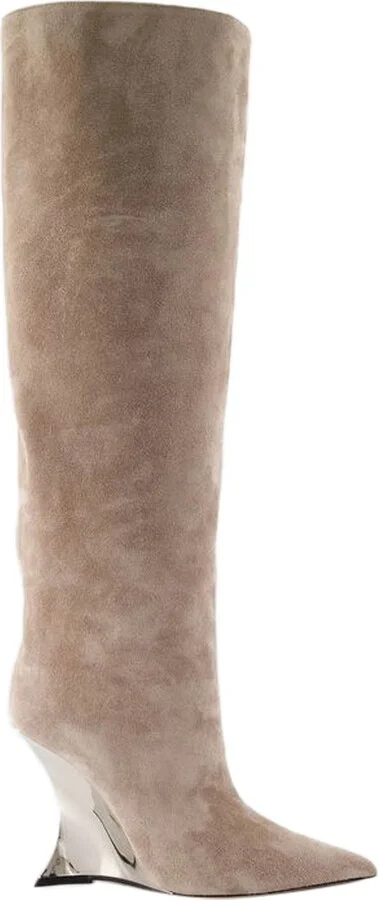 Nina Boots - Paris Texas - Leather - Beige
