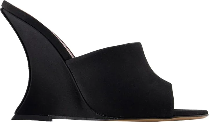 Nina Court shoes - Paris Texas - Silk - Black