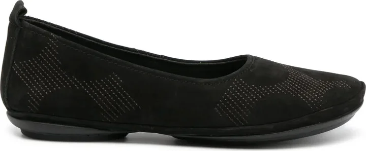 Nina decorative-stitching ballerina shoes