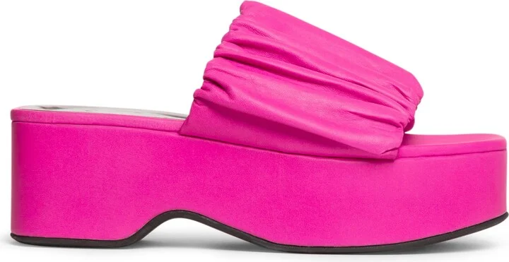 Nina Ruched Platform Sandal - Image 3