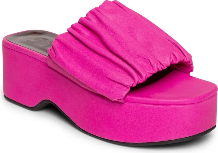 Nina Ruched Platform Sandal