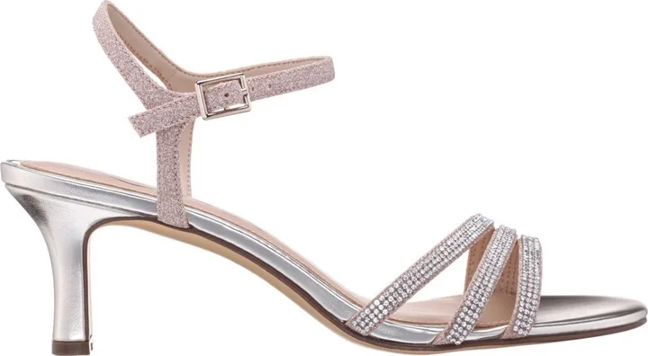 Nina Women's Bettany Mid Heel Crytal Asymmetrical Straps - Image 7