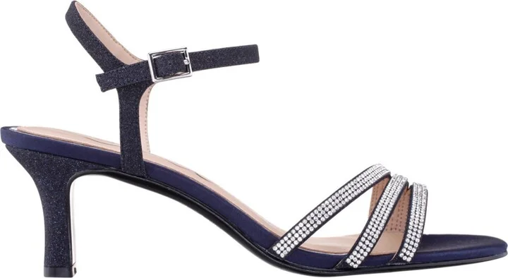 Nina Women's Bettany Mid Heel Crytal Asymmetrical Straps - Image 11