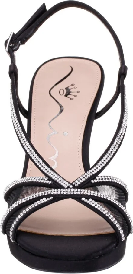 Nina Women's Bonney Rhinestone Square Toe Dress Sandals - Image 6