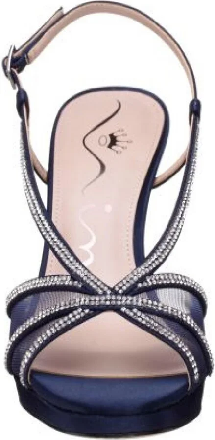 Nina Women's Bonney Rhinestone Square Toe Dress Sandals - Image 10