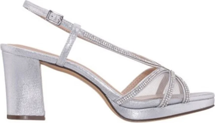 Nina Women's Bonney Rhinestone Square Toe Dress Sandals - Image 11