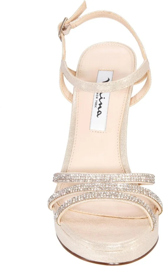 Nina Women's Saralyn Platform Block Heel Evening Sandals - Image 4