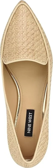 Nine West Abay Women's Shoes Medium Natural Woven : 8.5 M, Leather - Image 2