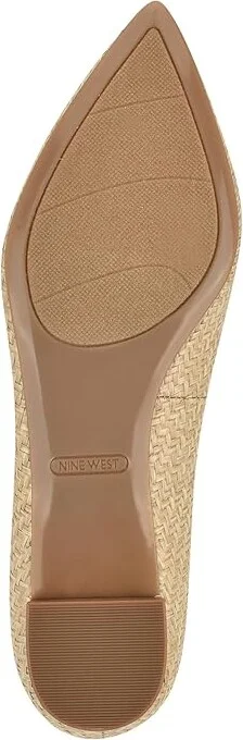Nine West Abay Women's Shoes Medium Natural Woven : 8.5 M, Leather - Image 3