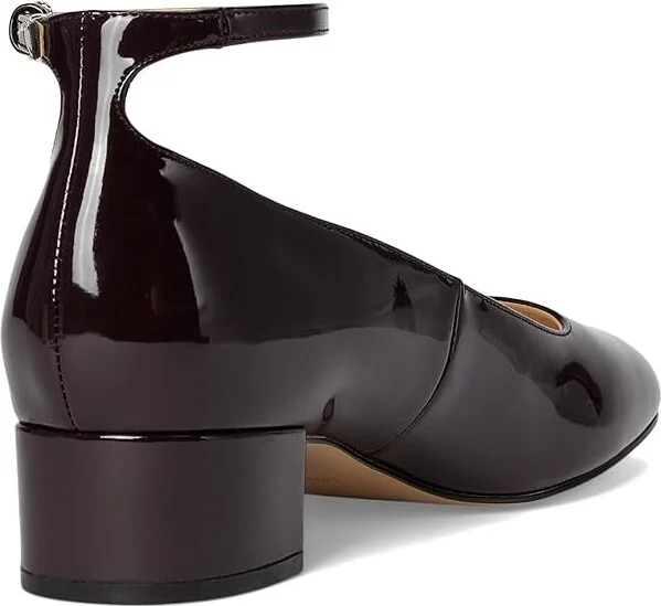Nine West Amaize High Women's Heels Dark Red Patent : 6 M, Leather/Rubber - Image 4