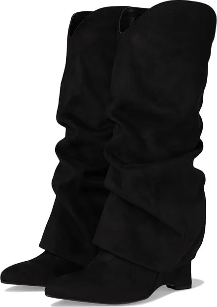 Nine West Amazin Women's Boots Black : 5 M, Suede/Synthetic