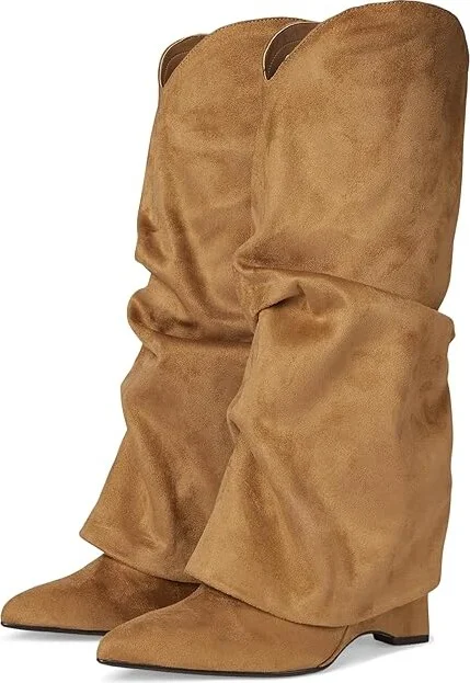 Nine West Amazin Women's Boots Cognac : 9 M, Suede/Synthetic