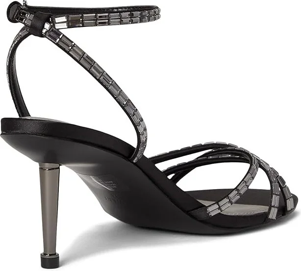 Nine West Amseta Women's Dress Sandals Black : 6 M, Rubber/Synthetic - Image 4