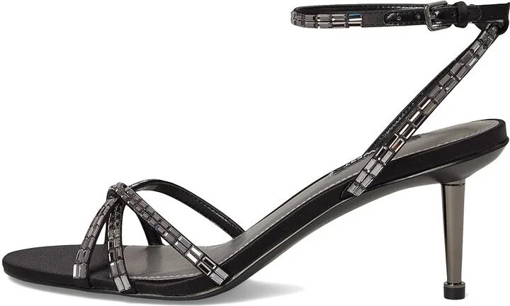 Nine West Amseta Women's Dress Sandals Black : 6 M, Rubber/Synthetic - Image 6