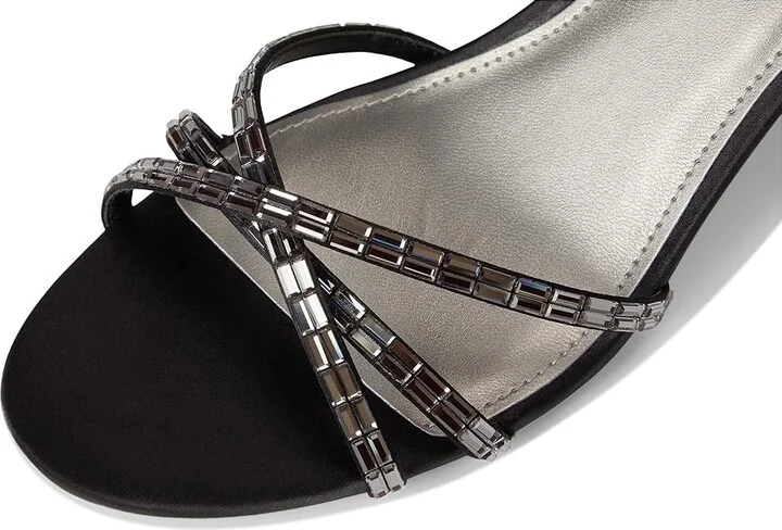 Nine West Amseta Women's Dress Sandals Black : 6 M, Rubber/Synthetic - Image 7
