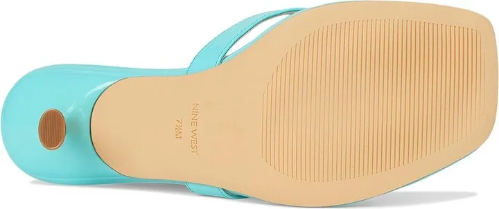 Nine West Andela Women's Dress Sandals Blue Patent : 8.5 M, Rubber/Synthetic - Image 3