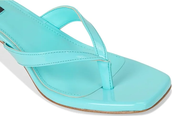 Nine West Andela Women's Dress Sandals Blue Patent : 8.5 M, Rubber/Synthetic - Image 7