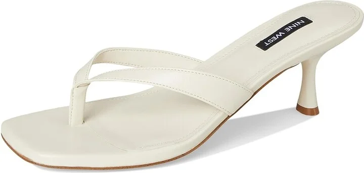 Nine West Andela Women's Dress Sandals Cream : 9.5 M, Rubber/Synthetic - Image 5